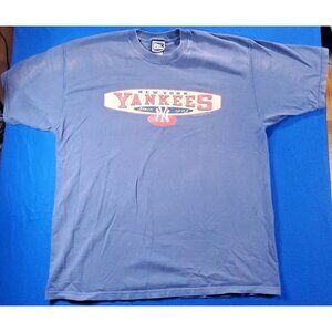 Vintage 90s Pro Player New York Yankees Blue T-Shirt Men's Size XL